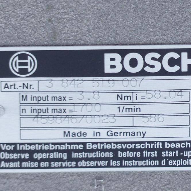 BOSCH Getriebe (3 842 519 007)