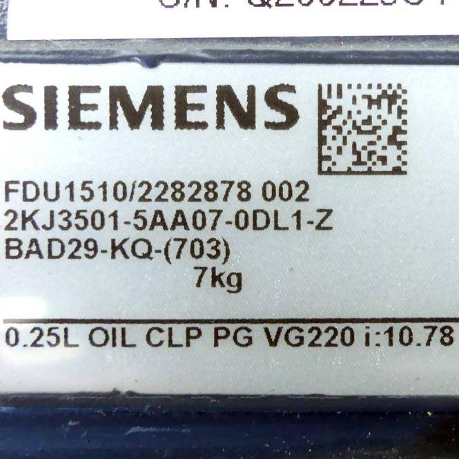 Siemens Getriebe FDU1510/2282877 (2KJ3501-5AA07-0DL1-Z)