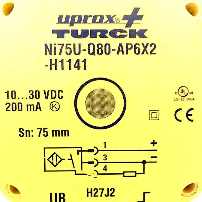 Turck Induktiver Sensor 1625855 (Ni75U-Q80-AP6X2-H1141)