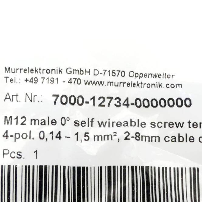 Murrelektronik Rundsteckverbinder (7000-12734--0000000)