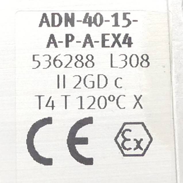 FESTO Kompaktzylinder ADN-40-15-A-P-A-EX4 (536288)