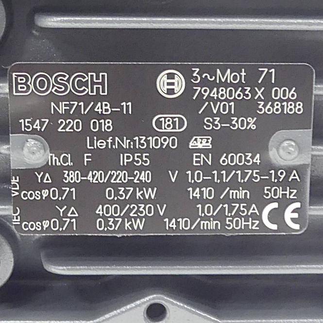 Bosch Drehstrommotor NF71/4B-11 (1 547 220 018)