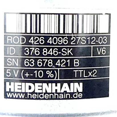 HEIDENHAIN Drehgeber ROD 426 4096 27S12-03 (376 846-SK)