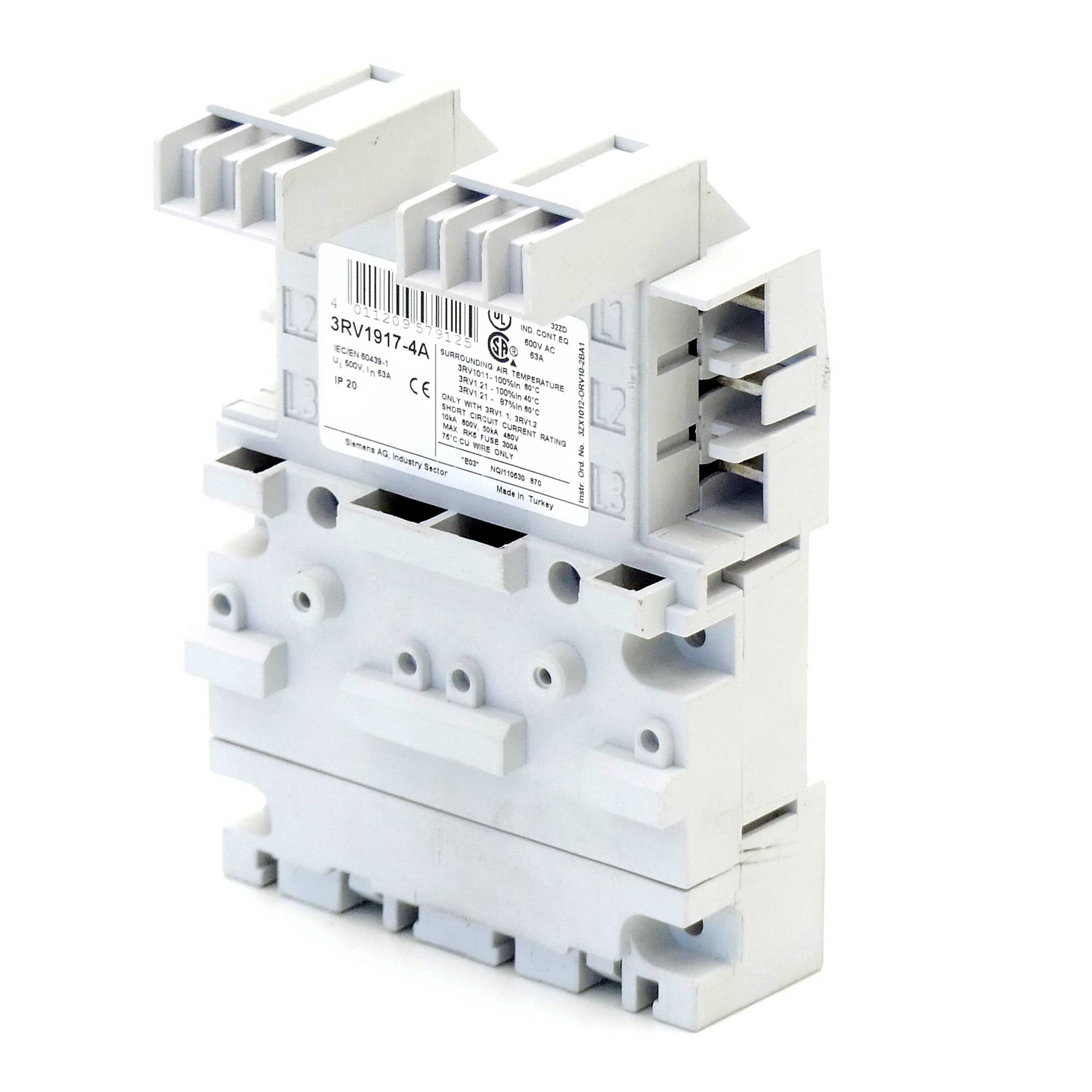 Siemens 3-Phasen-Sammelschiene (3RV1917-4A)