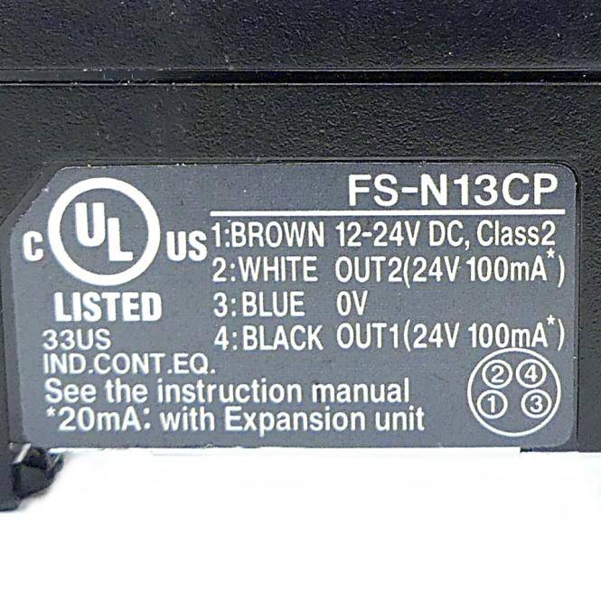 Keyence Lichtleiter-Messverstärker (FS-N13CP)