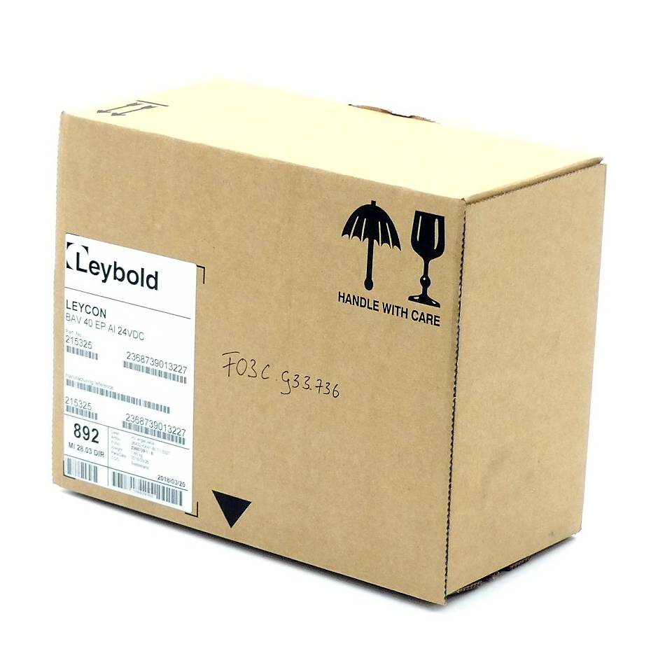 leybold Hochvakuum Eckventil BAV 40 EP AI 24VDC (215325)