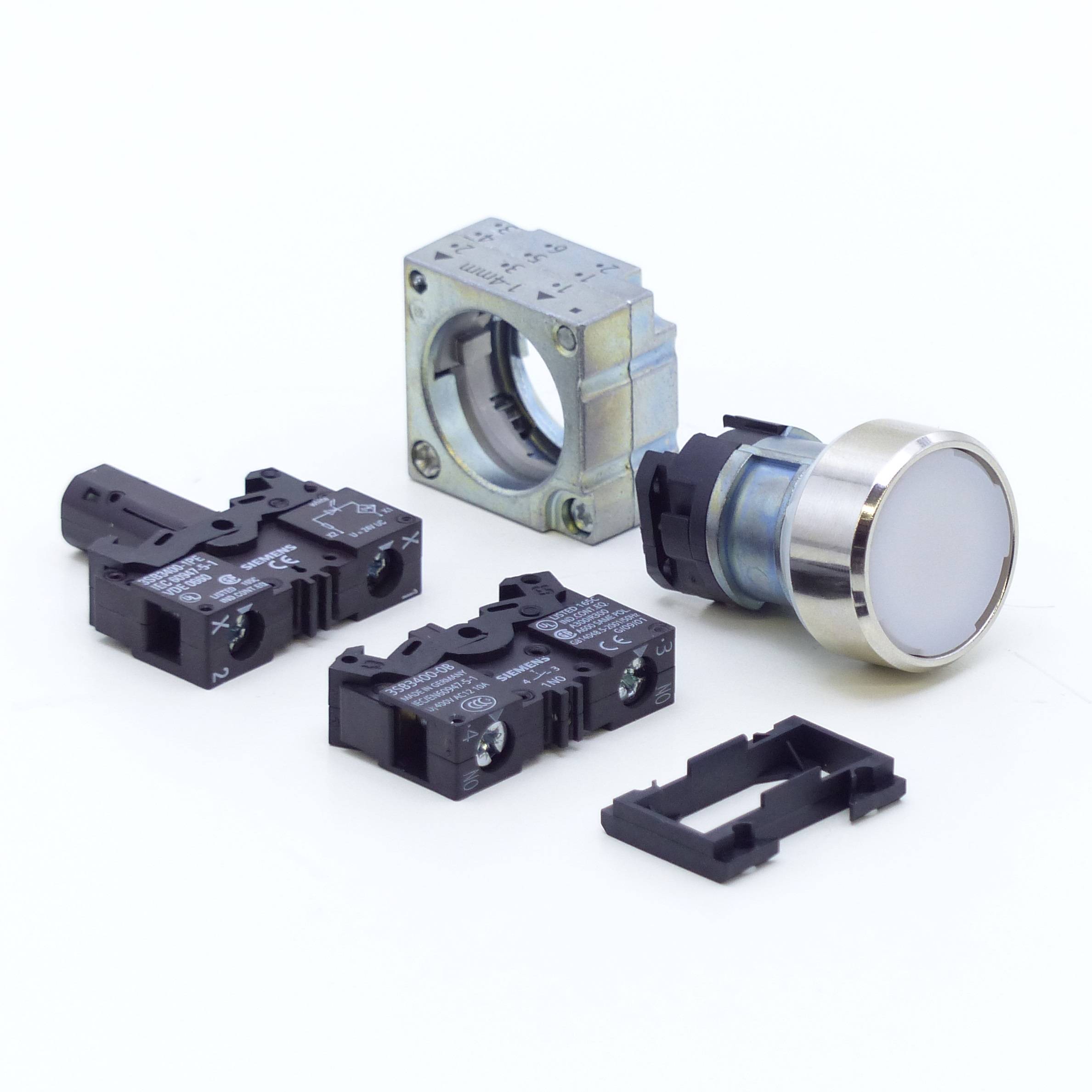 Siemens weißer Drucktaster (3SB3645-0AA61)