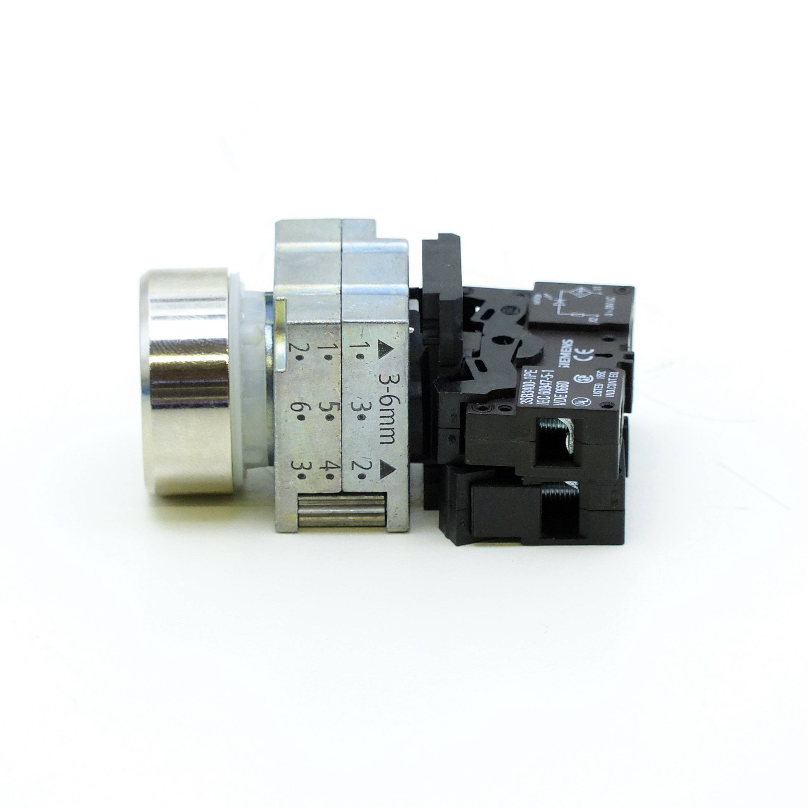 Siemens weißer Drucktaster (3SB3645-0AA61)