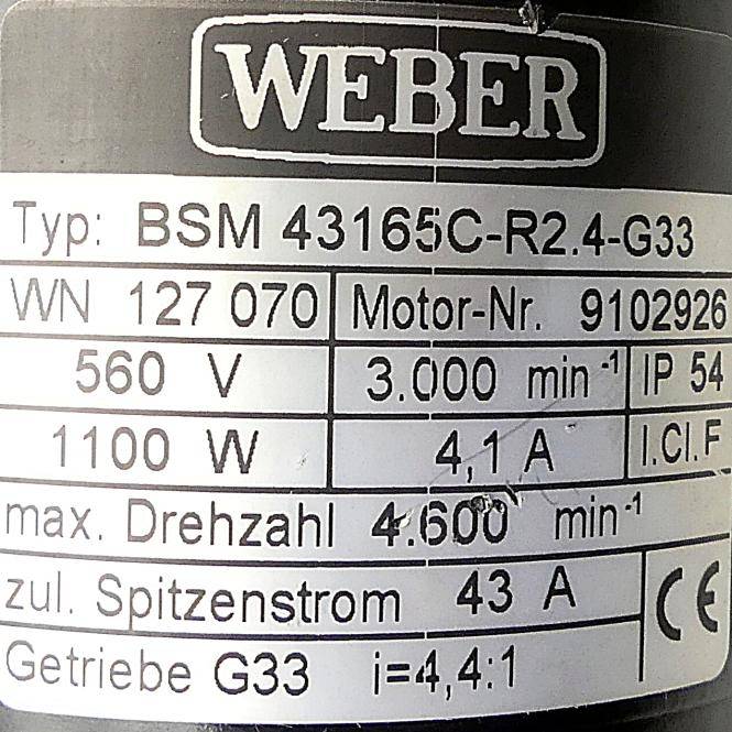 WEBER Schraubspindel (BSM 43165C-R2.4-G33)