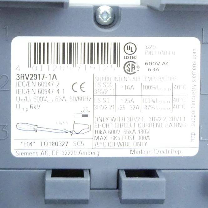 Siemens Sammelschiene (3RV2917-1A)
