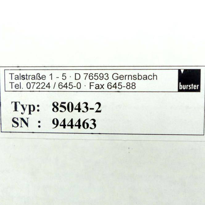 Burster Druckkraftsensor 944463 (85043-2)