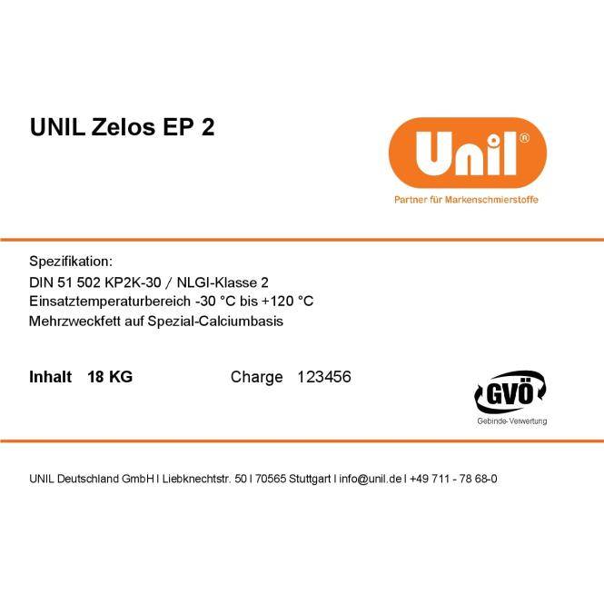 Unil Schmierfett Zelos EP 2 24 Stück (Unil Zelos EP 2-24St Pull Off)