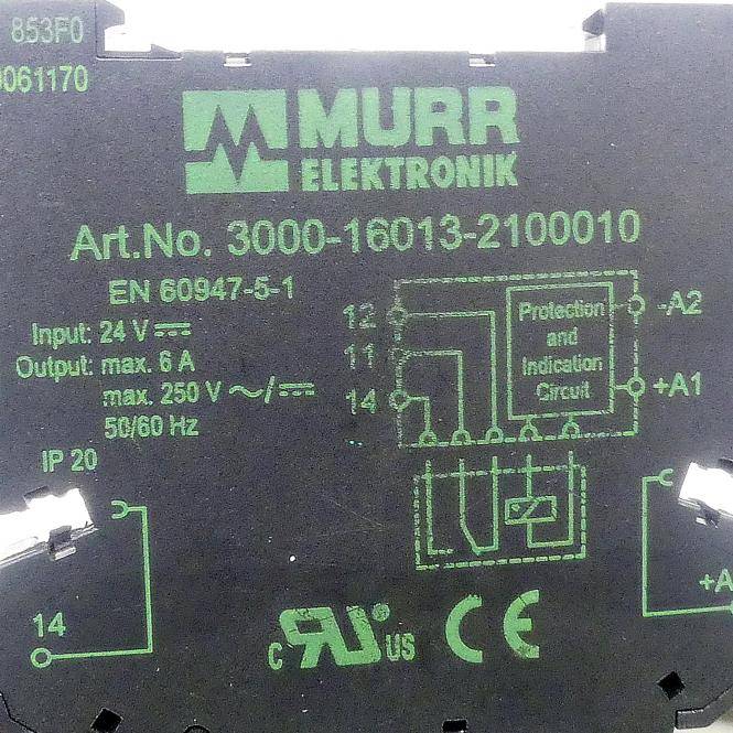 Murrelektronik MIRO 6,2 steckbar Komplettmodul Ausgangsrelais (3000-16013-2100010)