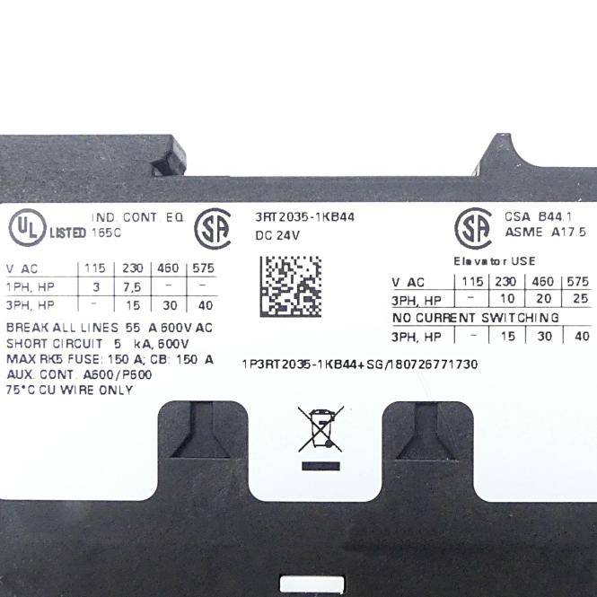 Siemens Leistungsschütz (3RT2035-1KB44)