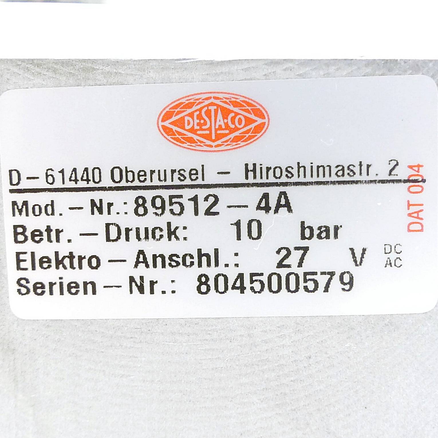 DESTACO Pneumatischer Schwenkspanner 89512-4A (804500579)