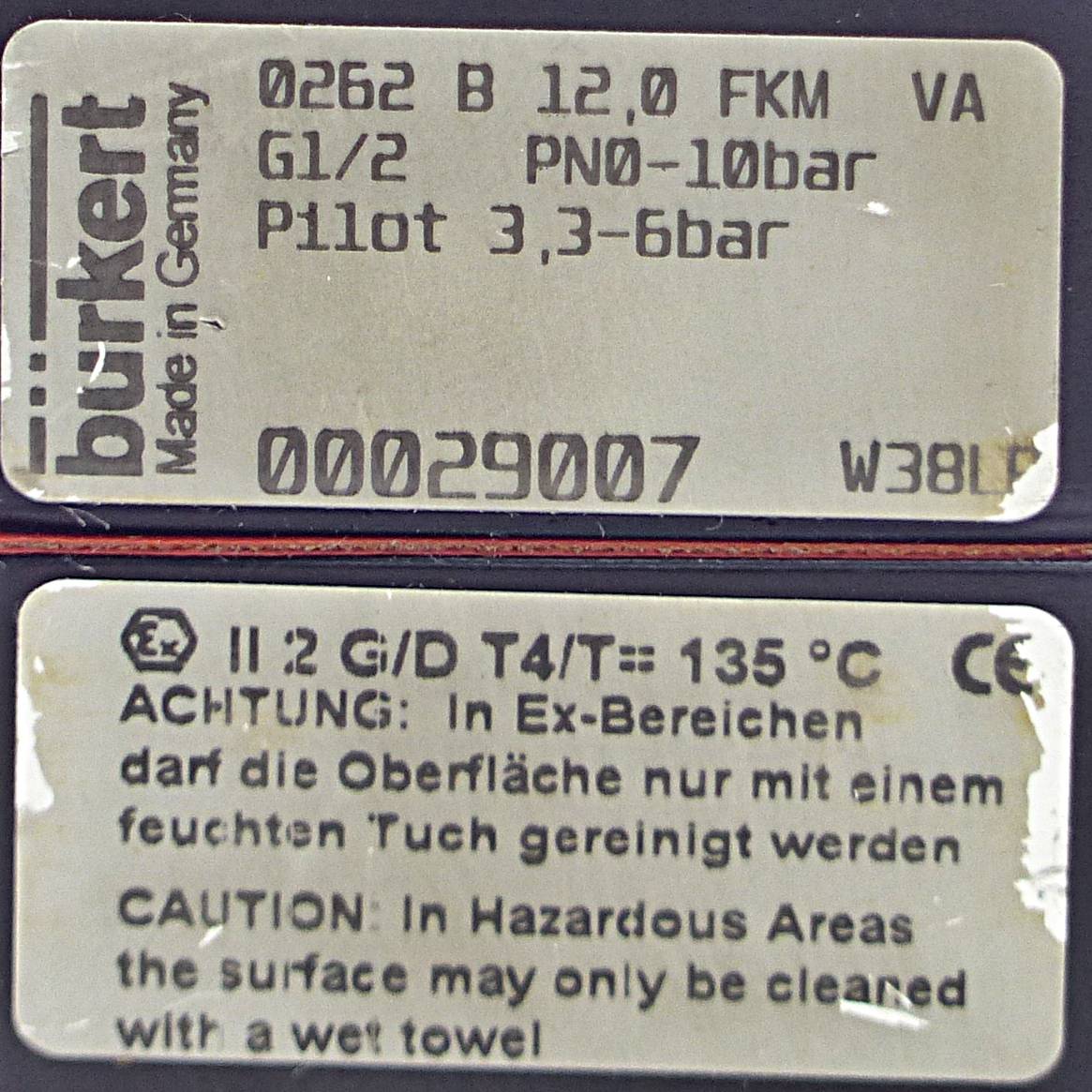 bürkert 2/2 Wegeventil 0262 (0262)