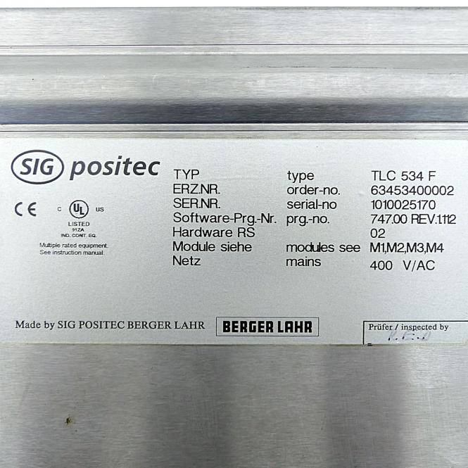 SIG Twin Line AC-Servomotorsteuerung TLC534 F -/HIFA/-/PBDP (0063453400002)