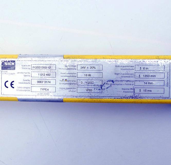 SICK Sicherheitsvorhang Sender FGSS1350-12 (1 012 492)