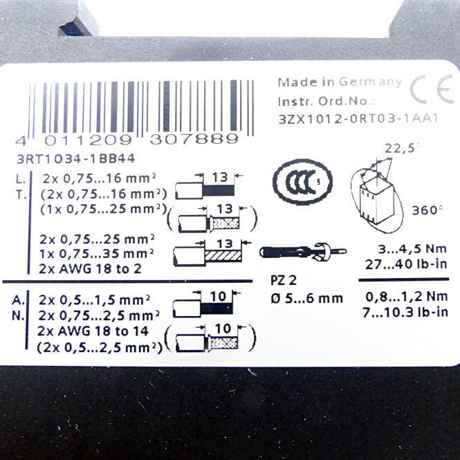 Siemens Schütz 3RT1034-1BB44 (3RT1034-1BB44)