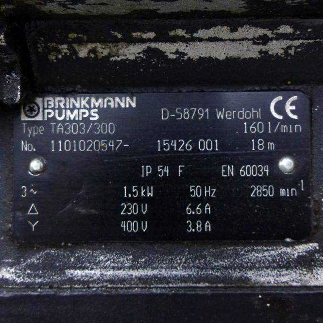 BRINKMANN PUMPS Tauchpumpe (TA303/300)