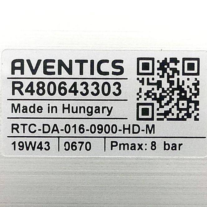 AVENTICS Kolbenstangenloser Zylinder RTC-DA-016-0900-HD-M RTC-DA-016-0900-HD-MBM41S005LPRA3P0P0 (R480643303)