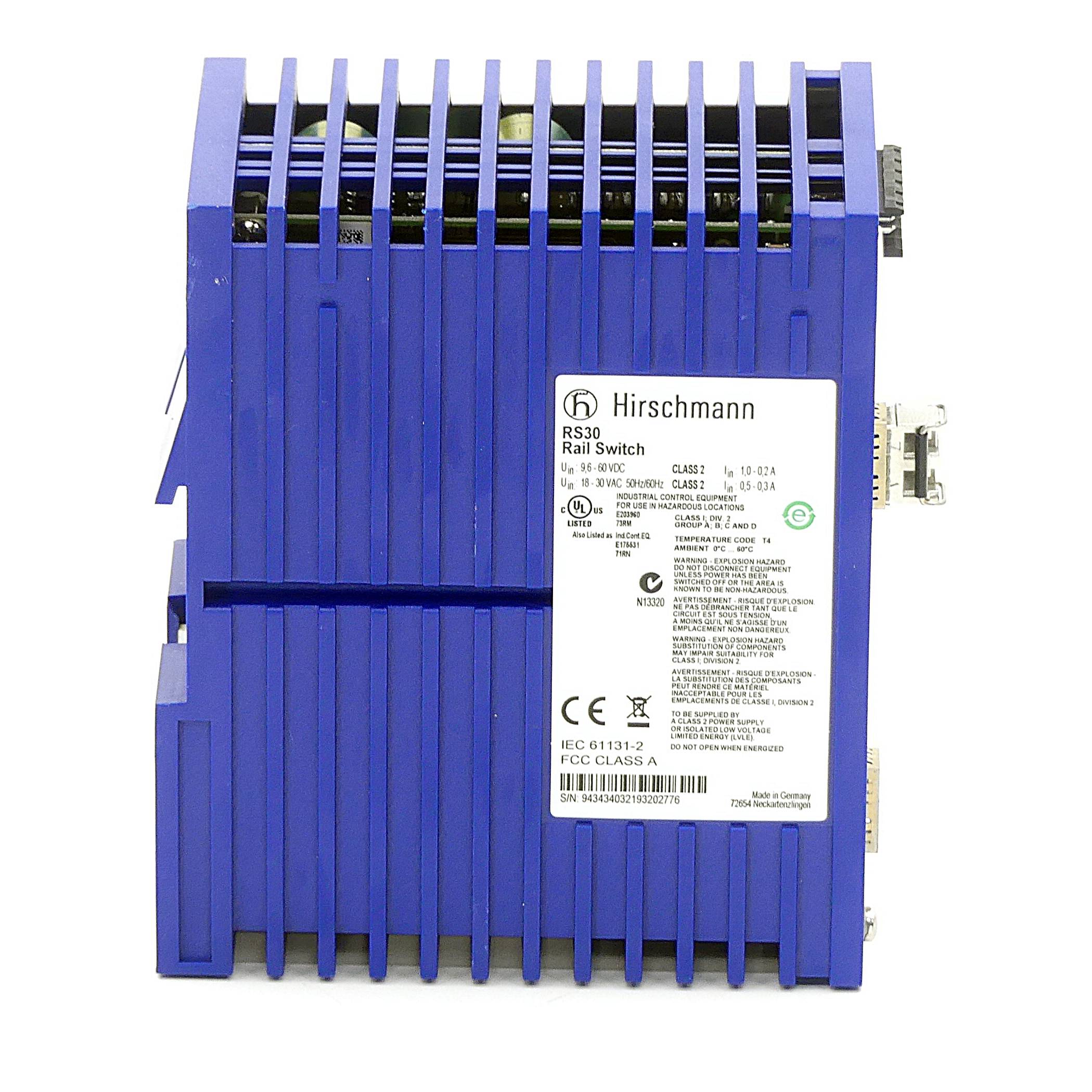 Hirschmann Industrieller Ethernet-Rail-Switch (RS30-0802O6O6SDAPHH05.0.02)