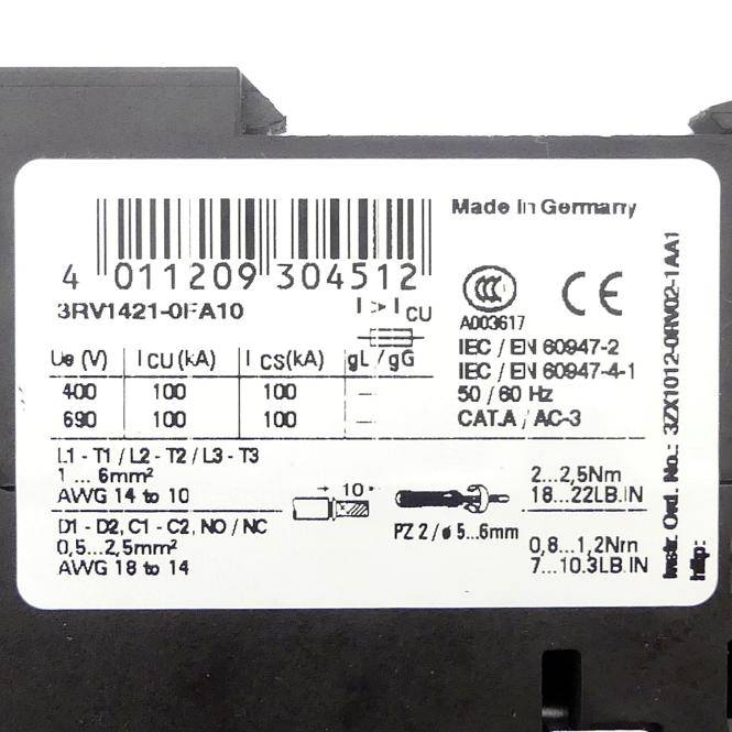 Siemens Leistungsschalter (3RV1421-0FA10)
