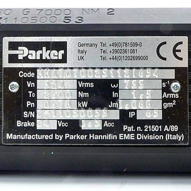 Parker Servomotor (MHA7070025112I654)