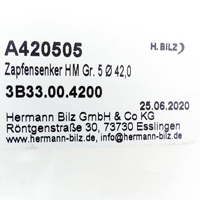 BILZ Zapfensenker HM Gr.5⌀ 42,0 3B33.00.4200 (A420505)