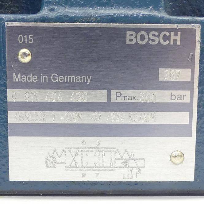 Bosch 4/3 Proportionales-Wegeventil 4WRLE25 V -370M -3X /G24 K0/A1M 4WRLE 25 V370M-3X/G24K0/A1M (0 811 404 430)