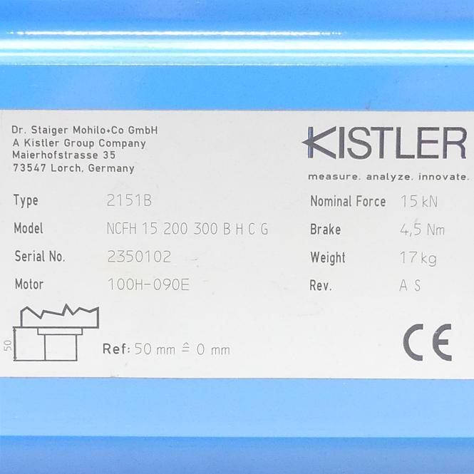 Kistler NC-Fügemodul NCFH 15 200 300 B H C G (2151B)