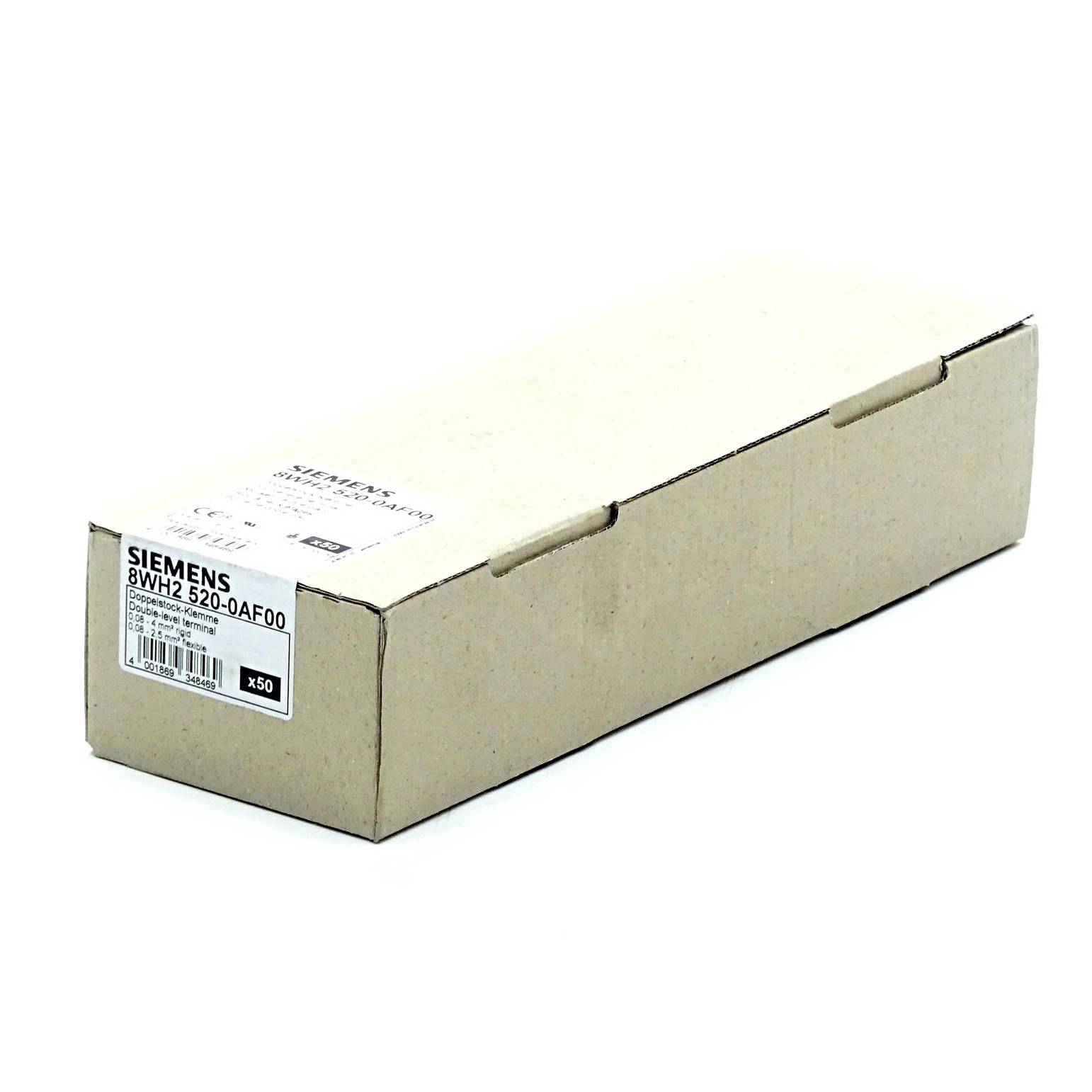 Siemens 50 Stück Doppelstock-Klemme (8WH2 520-0AF00)