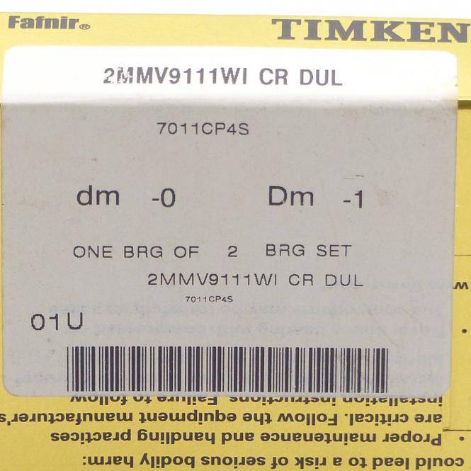 TIMKEN Spindellager 2MMV9111WICRDUL (7011CP4S)