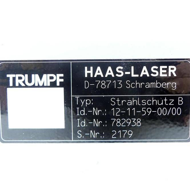 TRUMPF Laser Strahlschutz B 12-11-59-00/00 (782938)