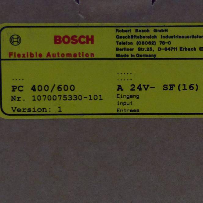BOSCH Eingangskarte Input Card A 24V- SF(16) (1070075330-101)