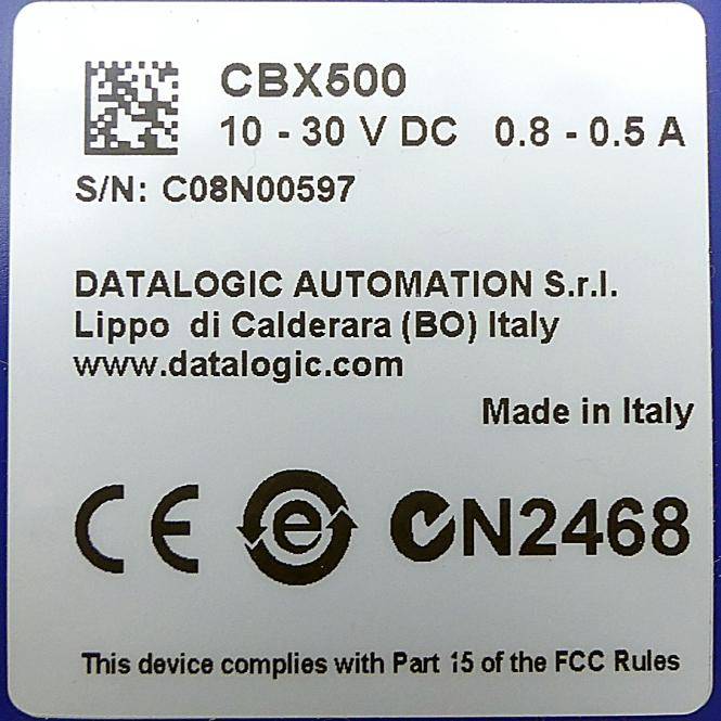 DATALOGIC Schnittstelle CBX500 (CBX500)