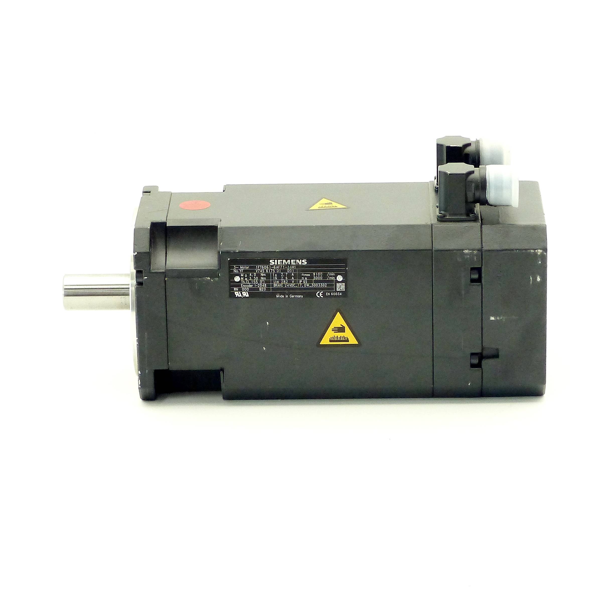 Siemens Bürstenloser Servomotor (1FT6061-6AF71-3AH1)