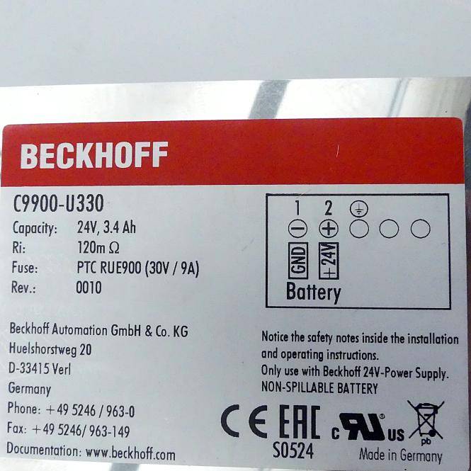 BECKHOFF Akkupack (C9900-U330)