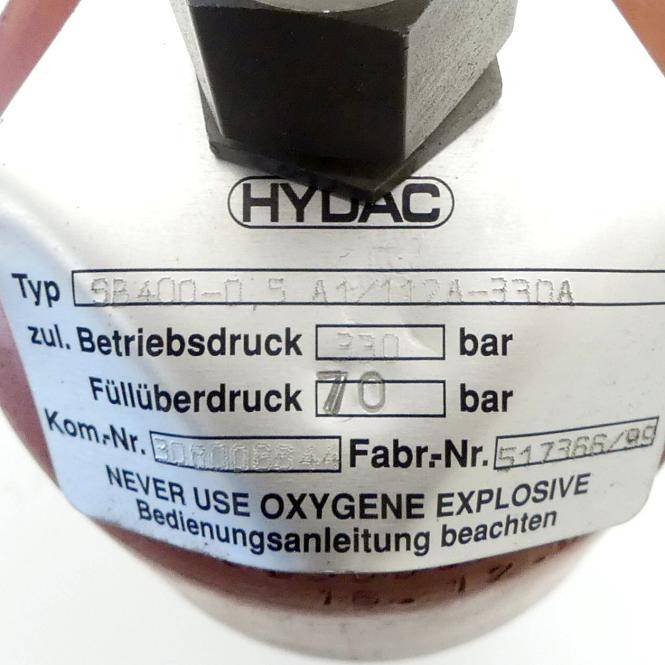 HYDAC Blasenspeicher (SB400-0,5 A1/112A-330A)