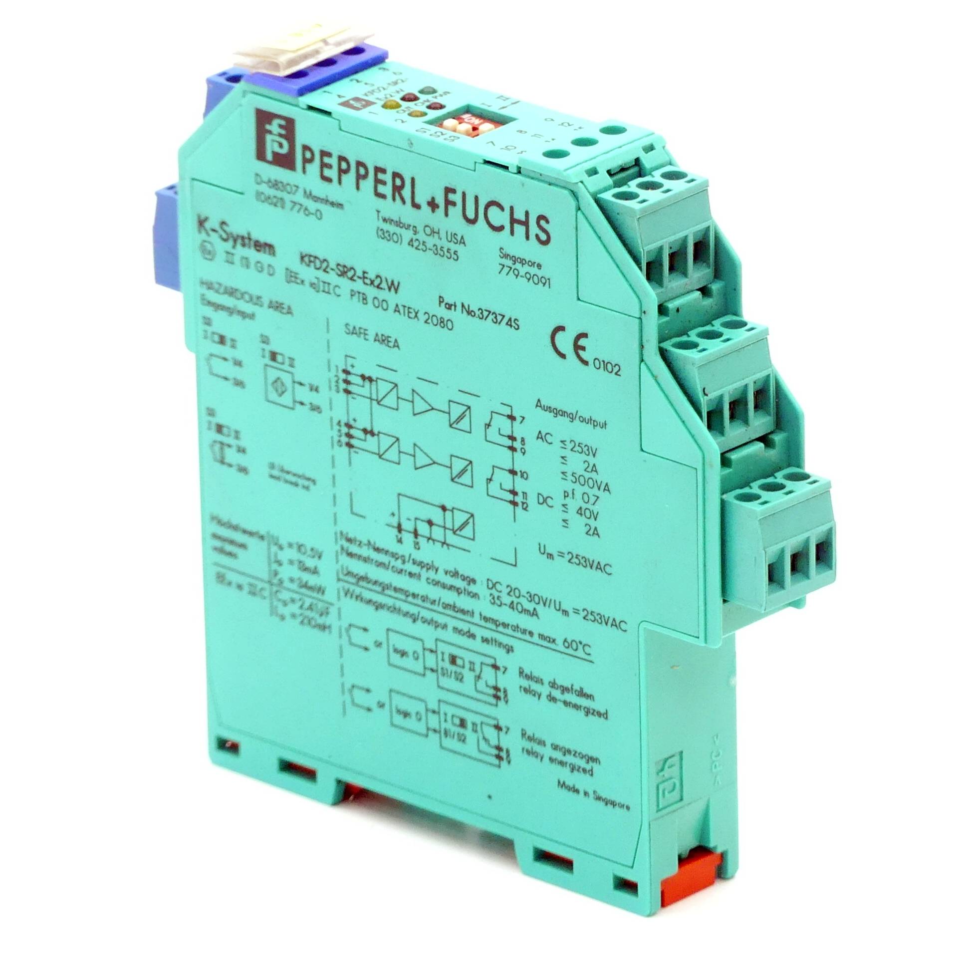 PEPPERL+FUCHS Schaltverstärker KFD2-SR2-Ex2.W (37374S)