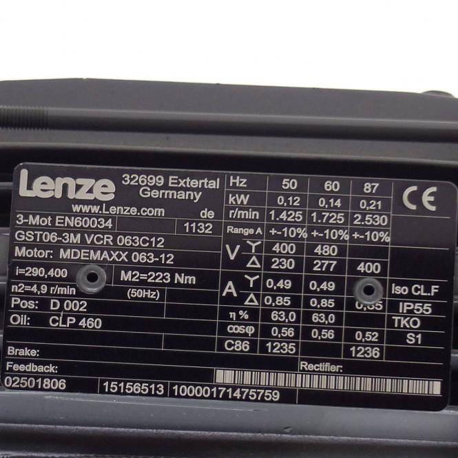 Lenze Getriebemotor MDEMAXX063-12 (GST06-3M VCR 063C12)