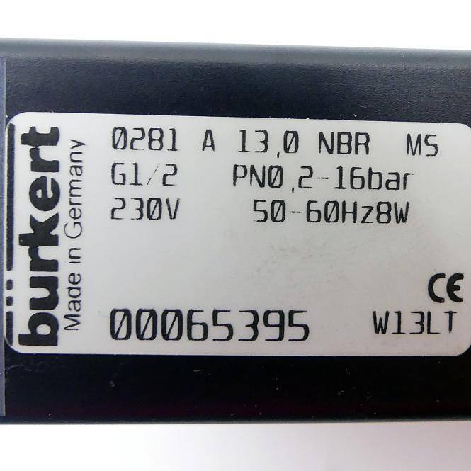 bürkert 2/2 Servogesteuertes Magnetventil (00065395)