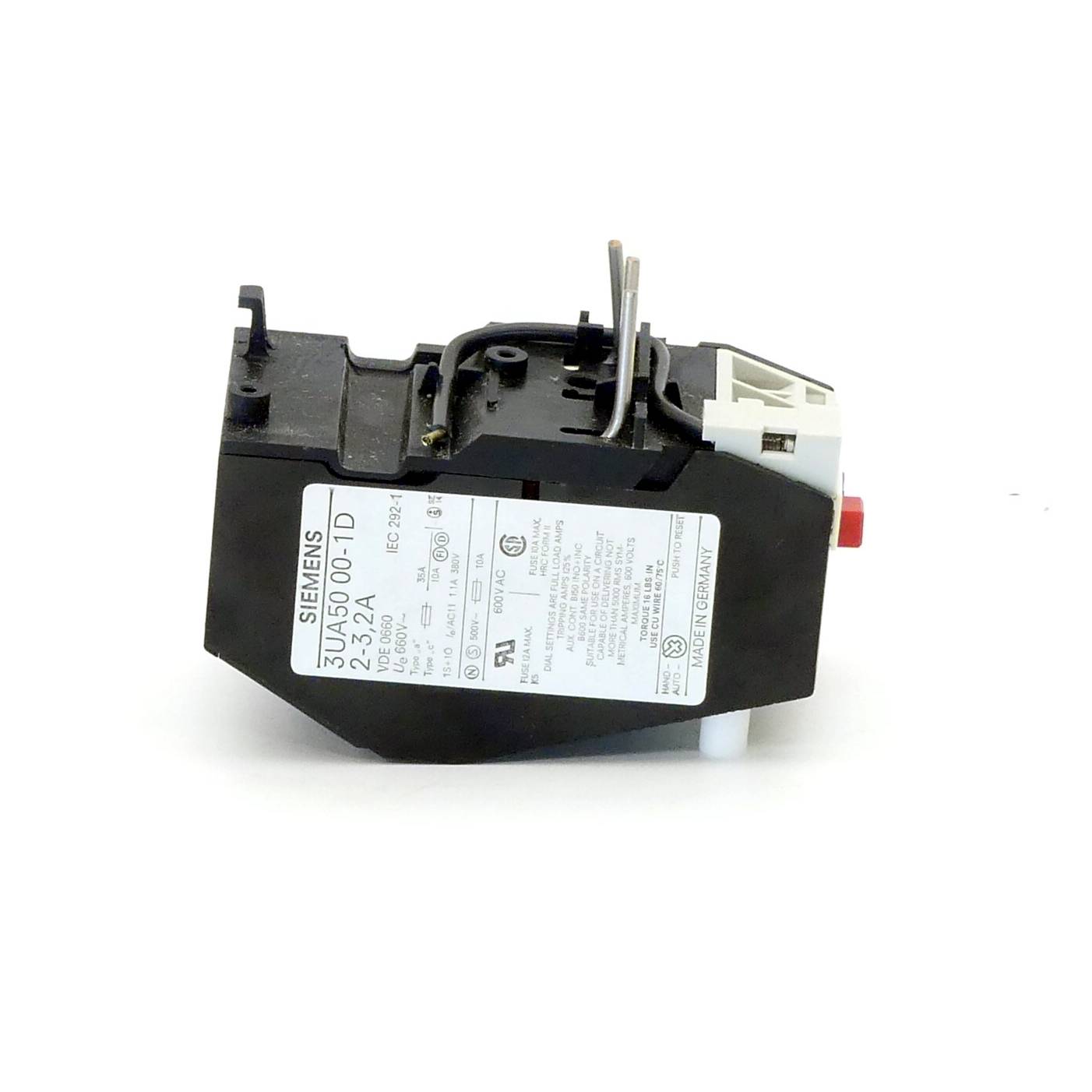 Siemens Überlastrelais 2 - 3,2 A (3UA5000-1D)