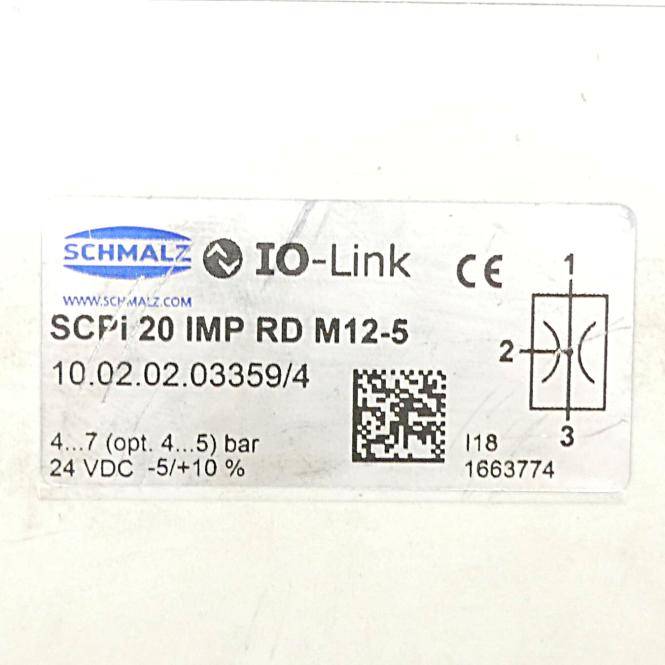 SCHMALZ Kompaktejektor mit voll integrierter Funktionalität SCPi 20 IMP RD M12-5 (10.02.02.03359/4)