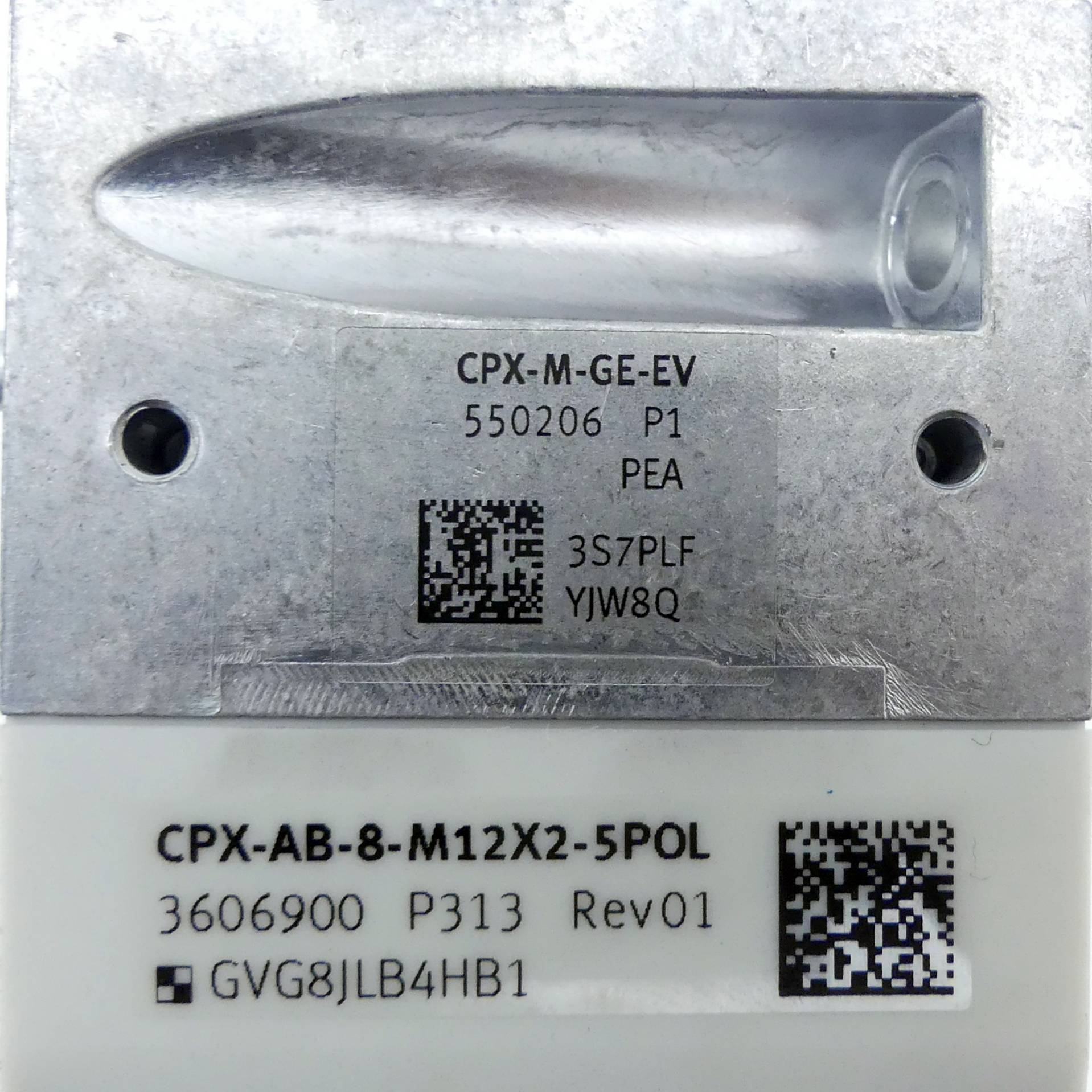 FESTO Verkettungsblock CPX-M-GE-EV inkl. Anschlussblock CPX-AB-8-M12X2-5POL (550206; 3606900)