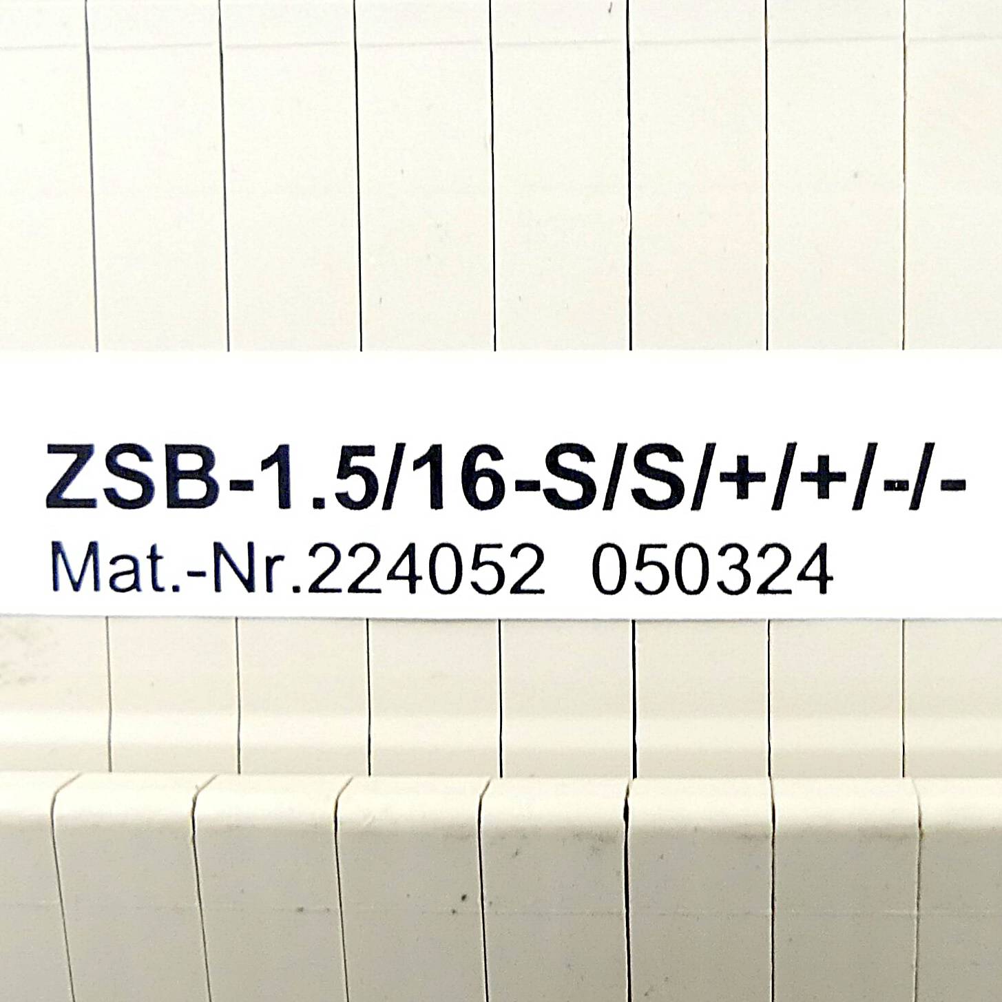 Moeller Basisklemmblock ZSB-1.5/16-S/S/+/+/-/- (224052)
