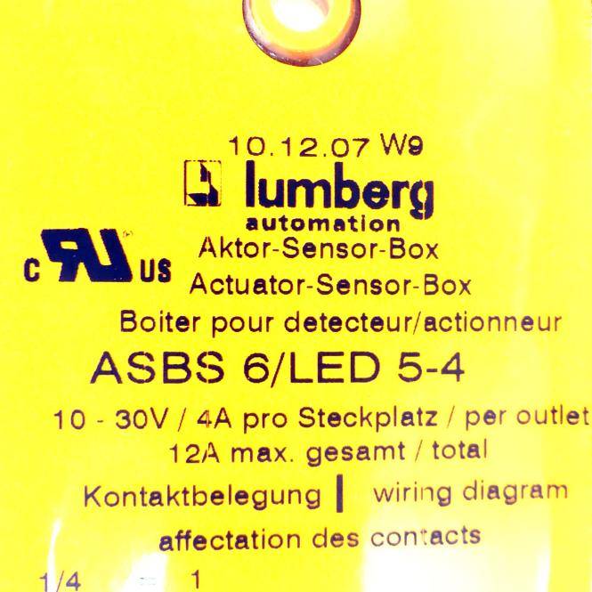 lumberg Aktor-Sensor-Box ASBS 6/LED 5-4 (ASBS 6/LED 5-4)