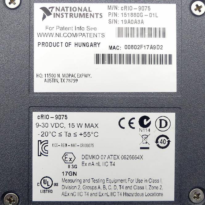 National Instruments CompactRIO-Controller cRIO-9075 (151880G-01L)