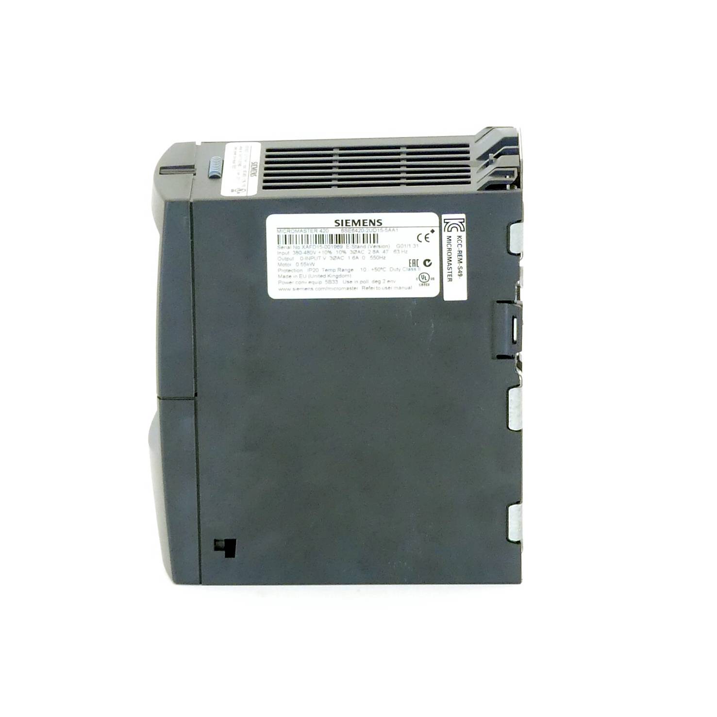 Siemens Micromaster 420 (6SE6420-2UD15-5AA1)