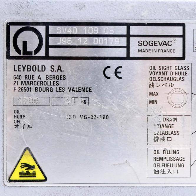 leybold Vakuumpumpe (SV40 109 05)